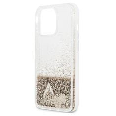 Guess GUESS GUOHCP14LGLHFLGO IPHONE 14 PRO 6,1" ZLATÝ/ZLATÝ PEVNÝ OBAL GLITTER CHARMS