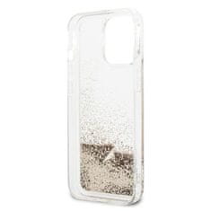 Guess GUESS GUOHCP14LGLHFLGO IPHONE 14 PRO 6,1" ZLATÝ/ZLATÝ PEVNÝ OBAL GLITTER CHARMS