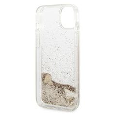 Guess GUESS GUOHCP14MGLHFLGO IPHONE 14 PLUS / 15 PLUS 6,7" ZLATÝ/ZLATÝ PEVNÝ OBAL GLITTER CHARMS