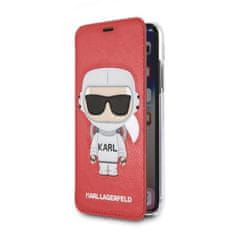 Karl Lagerfeld KARL LAGERFELD KLFLBKPXKSCORE KNIHOVNA IPHONE X/ XS ČERVENÁ/ČERVENÁ KARL SPACE COSMONAUT