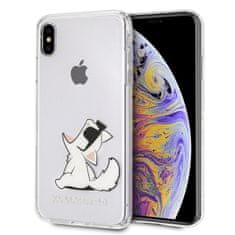 Karl Lagerfeld KARL LAGERFELD KLHCI65CFNRC IPHONE XS MAX PEVNÉ POUZDRO PRŮHLEDNÉ CHOUPETTE FUN