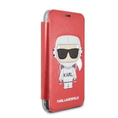 Karl Lagerfeld KARL LAGERFELD KLFLBKPXKSCORE KNIHOVNA IPHONE X/ XS ČERVENÁ/ČERVENÁ KARL SPACE COSMONAUT