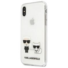 Karl Lagerfeld KARL LAGERFELD KLHCI65CKTR PEVNÝ OBAL NA IPHONE XS MAX TRANSPARENT KARL & CHOUPETTE