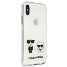 Karl Lagerfeld KARL LAGERFELD KLHCI65CKTR PEVNÝ OBAL NA IPHONE XS MAX TRANSPARENT KARL & CHOUPETTE