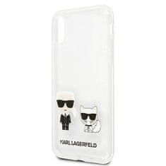 Karl Lagerfeld KARL LAGERFELD KLHCI65CKTR PEVNÝ OBAL NA IPHONE XS MAX TRANSPARENT KARL & CHOUPETTE