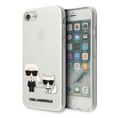 Karl Lagerfeld KARL LAGERFELD KLHCI8CKTR PEVNÝ OBAL NA IPHONE 7/8/SE 2020 / SE 2022 TRANSPARENT KARL & CHOUPETTE