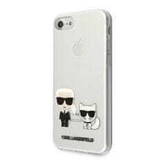 Karl Lagerfeld KARL LAGERFELD KLHCI8CKTR PEVNÝ OBAL NA IPHONE 7/8/SE 2020 / SE 2022 TRANSPARENT KARL & CHOUPETTE