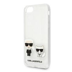 Karl Lagerfeld KARL LAGERFELD KLHCI8CKTR PEVNÝ OBAL NA IPHONE 7/8/SE 2020 / SE 2022 TRANSPARENT KARL & CHOUPETTE