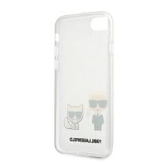 Karl Lagerfeld KARL LAGERFELD KLHCI8CKTR PEVNÝ OBAL NA IPHONE 7/8/SE 2020 / SE 2022 TRANSPARENT KARL & CHOUPETTE