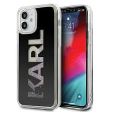 Karl Lagerfeld KARL LAGERFELD KLHCP12SKLMLBK IPHONE 12 MINI 5,4" ČERNÝ/ČERNÝ PEVNÝ OBAL KARL LOGO GLITTER