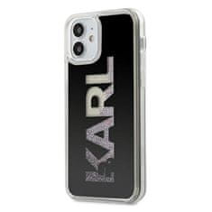 Karl Lagerfeld KARL LAGERFELD KLHCP12SKLMLBK IPHONE 12 MINI 5,4" ČERNÝ/ČERNÝ PEVNÝ OBAL KARL LOGO GLITTER