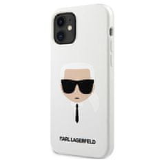 Karl Lagerfeld KARL LAGERFELD KLHCP12SSLKHWH IPHONE 12 MINI 5,4" BÍLÝ/BÍLÝ PEVNÝ OBAL SILIKONOVÝ KARL`S HEAD