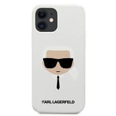 Karl Lagerfeld KARL LAGERFELD KLHCP12SSLKHWH IPHONE 12 MINI 5,4" BÍLÝ/BÍLÝ PEVNÝ OBAL SILIKONOVÝ KARL`S HEAD