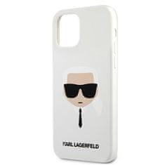 Karl Lagerfeld KARL LAGERFELD KLHCP12SSLKHWH IPHONE 12 MINI 5,4" BÍLÝ/BÍLÝ PEVNÝ OBAL SILIKONOVÝ KARL`S HEAD