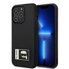 Karl Lagerfeld KARL LAGERFELD KLHCP13L3DKPK IPHONE 13 PRO / 13 6,1" ČERNO/ČERNÉ PEVNÉ POUZDRO IKONIK PATCH