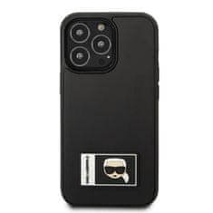 Karl Lagerfeld KARL LAGERFELD KLHCP13L3DKPK IPHONE 13 PRO / 13 6,1" ČERNO/ČERNÉ PEVNÉ POUZDRO IKONIK PATCH