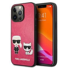 Karl Lagerfeld KARL LAGERFELD KLHCP13LPCUSKCP IPHONE 13 PRO / 13 6,1" FUCHSIOVÝ/FUCHSIOVÝ PEVNÝ OBAL IKONIK KARL & CHOUPETTE