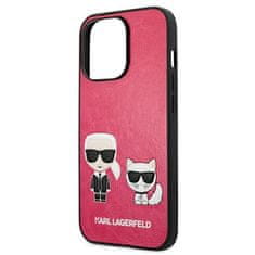 Karl Lagerfeld KARL LAGERFELD KLHCP13LPCUSKCP IPHONE 13 PRO / 13 6,1" FUCHSIOVÝ/FUCHSIOVÝ PEVNÝ OBAL IKONIK KARL & CHOUPETTE