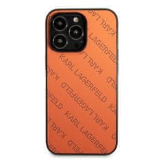 Karl Lagerfeld KARL LAGERFELD KLHCP13LPTLO IPHONE 13 PRO / 13 6,1" PEVNÝ OBAL ORANŽOVÝ/ORANŽOVÝ PERFOROVANÝ CELOPLOŠNÝ