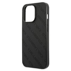 Karl Lagerfeld KARL LAGERFELD KLHCP13LPTLK IPHONE 13 PRO / 13 6,1" PEVNÝ KRYT ČERNO/ČERNÝ PERFOROVANÝ CELOPLOŠNÝ