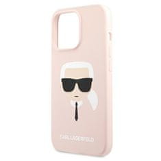 Karl Lagerfeld KARL LAGERFELD KLHCP13LSLKHLP IPHONE 13 PRO / 13 6,1" SVĚTLE RŮŽOVÝ/SVĚTLE RŮŽOVÝ PEVNÝ OBAL SILIKONOVÝ KARL`S HEAD