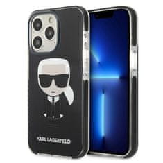 Karl Lagerfeld KARL LAGERFELD KLHCP13LTPEIKK IPHONE 13 PRO / 13 6,1" PEVNÝ KRYT ČERNÝ/ČERNÝ ICONIK KARL