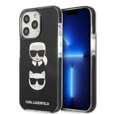 Karl Lagerfeld KARL LAGERFELD KLHCP13LTPE2TK IPHONE 13 PRO / 13 6,1" PEVNÉ POUZDRO ČERNO/ČERNÁ HLAVA KARL&CHOUPETTE