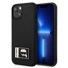 Karl Lagerfeld KARL LAGERFELD KLHCP13M3DKPK IPHONE 13/14/15 6,1" ČERNÝ/ČERNÝ PEVNÝ OBAL IKONIK PATCH