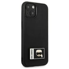 Karl Lagerfeld KARL LAGERFELD KLHCP13M3DKPK IPHONE 13/14/15 6,1" ČERNÝ/ČERNÝ PEVNÝ OBAL IKONIK PATCH