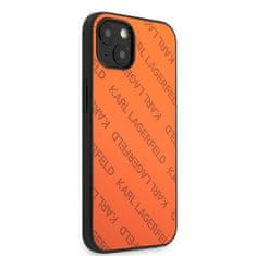 Karl Lagerfeld KARL LAGERFELD KLHCP13MPTLO IPHONE 13 / 14 / 15 6,1" PEVNÝ OBAL ORANŽOVÝ/ORANŽOVÝ PERFOROVANÝ CELOPLOŠNÝ