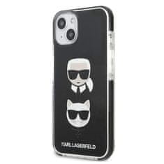 Karl Lagerfeld KARL LAGERFELD KLHCP13MTPE2TK IPHONE 13 / 14 / 15 6,1" PEVNÉ POUZDRO ČERNÁ/ČERNÁ HLAVA KARL&CHOUPETTE