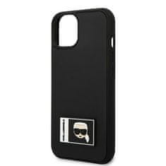 Karl Lagerfeld KARL LAGERFELD KLHCP13S3DKPK IPHONE 13 MINI 5,4" ČERNÝ/ČERNÝ PEVNÝ OBAL IKONIK PATCH