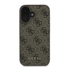 Guess GUESS GUHCP16MG4GFBR IPHONE 16 PLUS 6,7" HNĚDÝ/HNĚDÝ PEVNÝ OBAL 4G CLASSIC