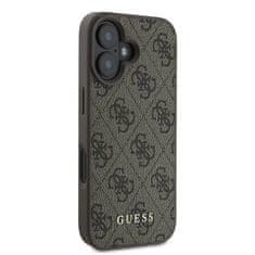 Guess GUESS GUHCP16MG4GFBR IPHONE 16 PLUS 6,7" HNĚDÝ/HNĚDÝ PEVNÝ OBAL 4G CLASSIC