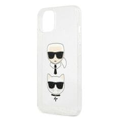 Karl Lagerfeld KARL LAGERFELD KLHCP13SKCTUGLS IPHONE 13 MINI 5,4" STŘÍBRNÝ/STŘÍBRNÝ PEVNÝ OBAL GLITTER KARL`S & CHOUPETTE