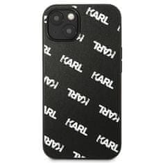 Karl Lagerfeld KARL LAGERFELD KLHCP13SPULMBK3 IPHONE 13 MINI 5,4" PEVNÝ OBAL ČERNÝ/ČERNÝ CELOPLOŠNÝ