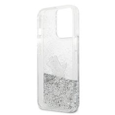 Karl Lagerfeld KARL LAGERFELD KLHCP13XGCFS IPHONE 13 PRO MAX 6,7" STŘÍBRNÝ/STŘÍBRNÝ PEVNÝ OBAL LIQUID GLITTER CHOUPETTE FUN