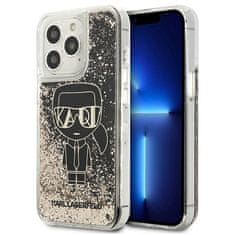 Karl Lagerfeld KARL LAGERFELD KLHCP13XLGGKBK IPHONE 13 PRO MAX 6,7" ČERNO/ČERNÝ PEVNÝ OBAL LIQUID GLITTER GATSBY