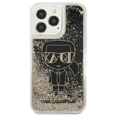 Karl Lagerfeld KARL LAGERFELD KLHCP13XLGGKBK IPHONE 13 PRO MAX 6,7" ČERNO/ČERNÝ PEVNÝ OBAL LIQUID GLITTER GATSBY