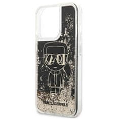 Karl Lagerfeld KARL LAGERFELD KLHCP13XLGGKBK IPHONE 13 PRO MAX 6,7" ČERNO/ČERNÝ PEVNÝ OBAL LIQUID GLITTER GATSBY