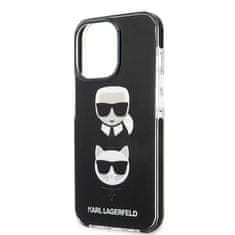 Karl Lagerfeld KARL LAGERFELD KLHCP13XTPE2TK IPHONE 13 PRO MAX 6,7" PEVNÉ POUZDRO ČERNO/ČERNÁ HLAVA KARL&CHOUPETTE