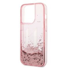 Karl Lagerfeld KARL LAGERFELD KLHCP14LLBKLCP IPHONE 14 PRO 6,1" RŮŽOVÝ/RŮŽOVÝ PEVNÝ OBAL LIQUID GLITTER BIG KL