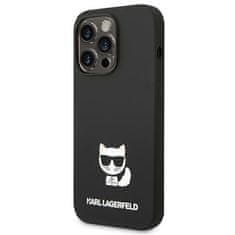 Karl Lagerfeld KARL LAGERFELD KLHCP14LSLCTBK IPHONE 14 PRO 6,1" PEVNÉ POUZDRO ČERNO/ČERNÉ SILIKONOVÉ TĚLO CHOUPETTE