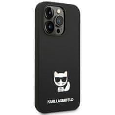 Karl Lagerfeld KARL LAGERFELD KLHCP14LSLCTBK IPHONE 14 PRO 6,1" PEVNÉ POUZDRO ČERNO/ČERNÉ SILIKONOVÉ TĚLO CHOUPETTE