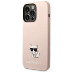 Karl Lagerfeld KARL LAGERFELD KLHCP14LSLCTPI IPHONE 14 PRO 6,1" PEVNÝ OBAL SVĚTLE RŮŽOVÝ/SVĚTLE RŮŽOVÝ SILIKONOVÉ TĚLO CHOUPETTE