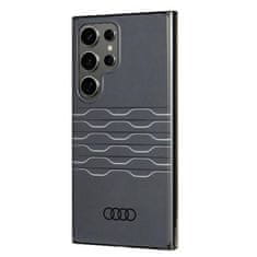 Audi POUZDRO S GEOMETRICKÝM VZOREM AUDI IML S24 ULTRA S928 ČERNO/ČERNÝ PEVNÝ KUFR AU-IMLS24U-A6/D3-BK