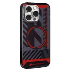 Audi AUDI IML SPORT MAGSAFE CASE IPHONE 13 PRO / 13 6,1" ČERNÝ/ČERNÝ PEVNÝ OBAL AU-IMLMIP13P-RSQ/D2-BK