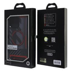 Audi AUDI IML SPORT MAGSAFE CASE IPHONE 15 PRO MAX 6,7" ČERNÝ/ČERNÝ PEVNÝ OBAL AU-IMLMIP15PM-RSQ/D2-BK