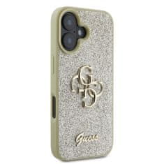 Guess GUESS GUHCP16SHG4SGD IPHONE 16 6,1" ZLATÝ/ZLATÝ PEVNÝ OBAL FIXED GLITTER BIG 4G