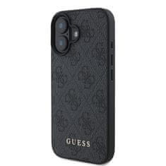 Guess GUESS GUHCP16SG4GFGR IPHONE 16 6,1" ČERNÝ/ČERNÝ PEVNÝ OBAL 4G CLASSIC